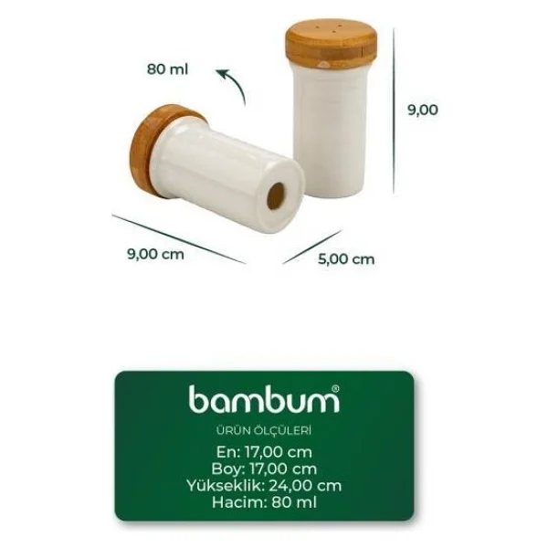 Bambum Festival Bambu Standlı 12'li Dönen Baharatlık - Görsel 6
