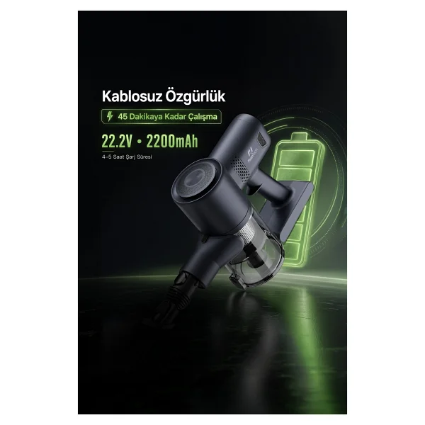 Pirantech Es-98 Şarjlı Dikey Süpürge - Görsel 3
