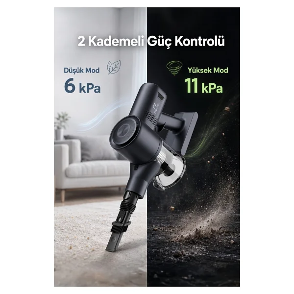 Pirantech Es-98 Şarjlı Dikey Süpürge - Görsel 4