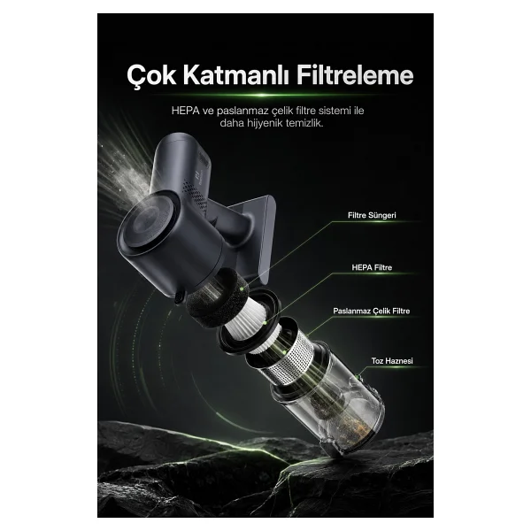 Pirantech Es-98 Şarjlı Dikey Süpürge - Görsel 5