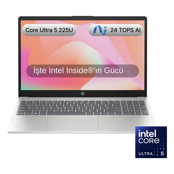 Hp AI 15-Fd2026nt D51e0ea Ultra 5 225u 16 GB 512 GB SSD Intel Graphics 15.6" Full HD Notebook - Görsel 9