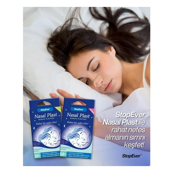 Stopever Nasal Plast, Nefes Açici Bant, Normal Boy 6 Paket (6 X 10 Adet) - Görsel 5