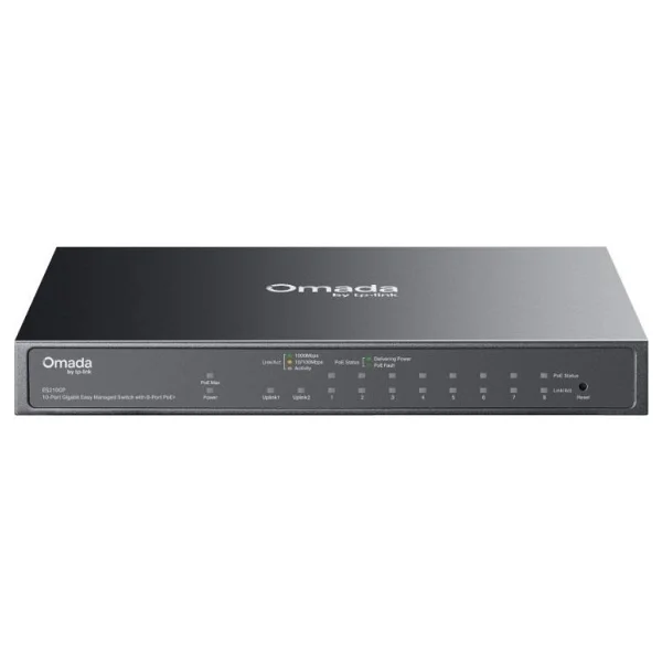 Tp-Link Omada Es210gp 10 Port 10/100/1000 Mbps Poe Yönetilebilir Gigabit Switch - Görsel 6