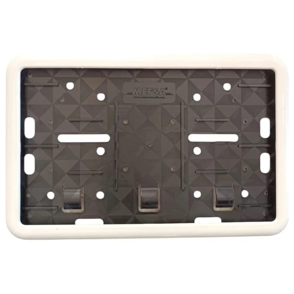 Çerçeveli Motor Plakalık Plaka Altlığı Beyaz 17x26 Cm - Görsel 2