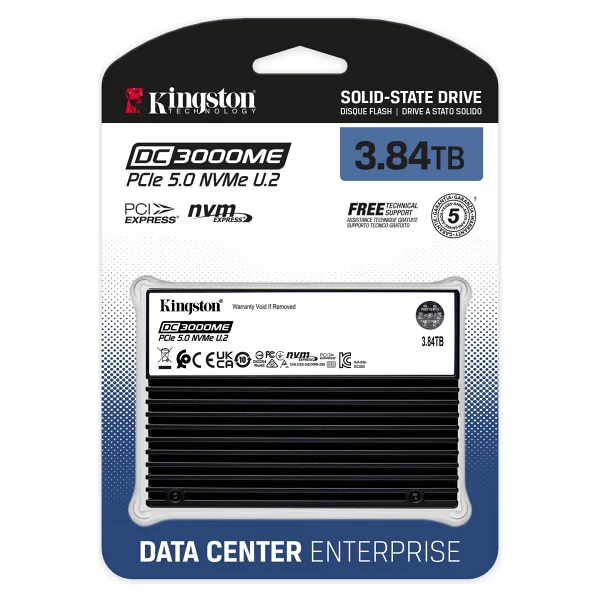 Kingston 3.84 TB Sedc3000me/3t8 Pcı-Express 5.0 Sunucu Sabit Disk - Görsel 3