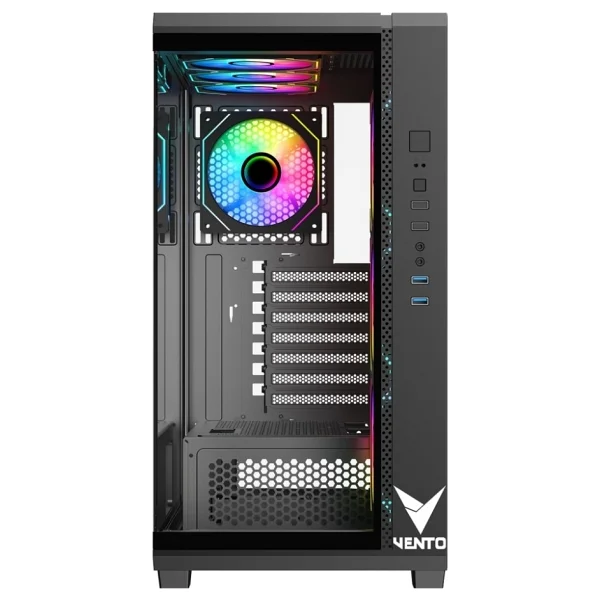 Vento Fsp Vg4302fa 1000w Gen5 Atx3.1 80+ Gold 4x120mm Argb Fan Temperli Cam USB 3.0 Mesh Atx Gaming (Oyuncu) Kasa - Görsel 3