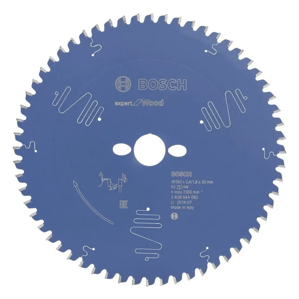 Bosch Dairesel Testere Bıçağı Expert İçin Ahşap, 260 X 30 X 2,4 Mm, Diş Sayısı 60, 1 Adet, 2608644082 - Görsel 2