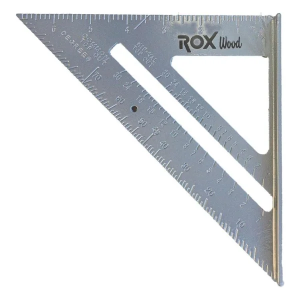 Rox Wood 0099 7 İnç Alüminyum Üçgen Marangoz Gönyesi - Görsel 2