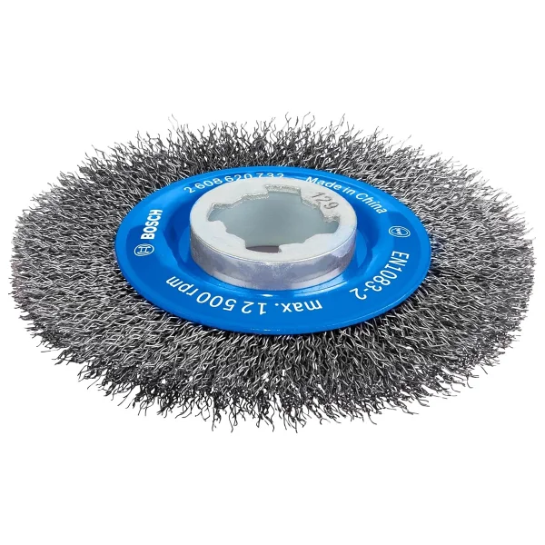Bosch Professional Accessories cam fırçası, dalgalı tel Clean (metal için, X-LOCK, Ø 115 mm, tel kalınlığı 0,3 mm) - Görsel 9