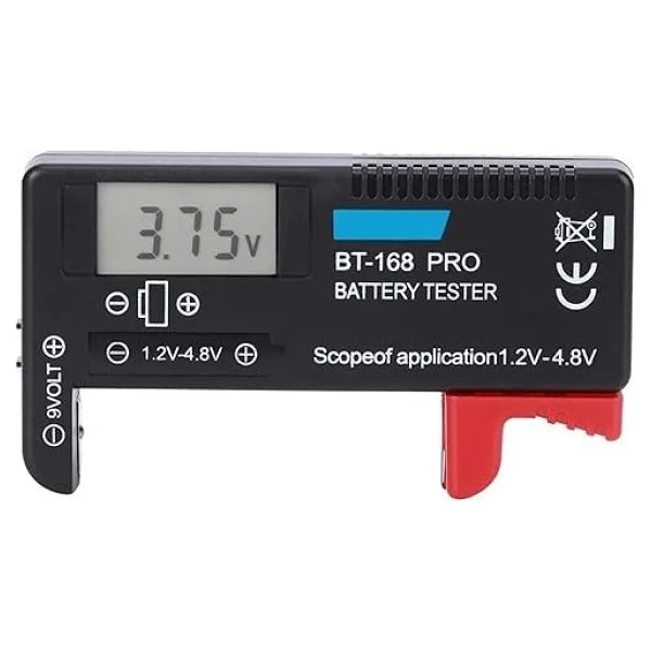 Sanec BT-168 Ekranlı Pil Voltaj Kapasite Test Cihazı 1.2v-4.8v Ve 9v - Görsel 2
