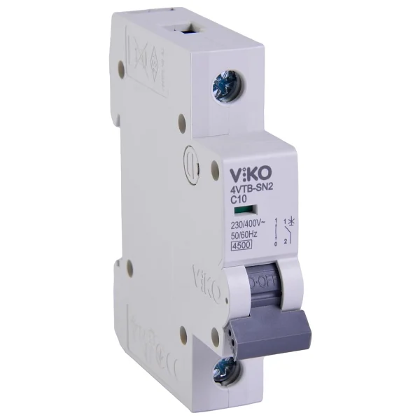 Viko 4vtb-1c10 Otomatik Sigorta 4,5ka C Tipi 1 Kutup 10a - Görsel 2