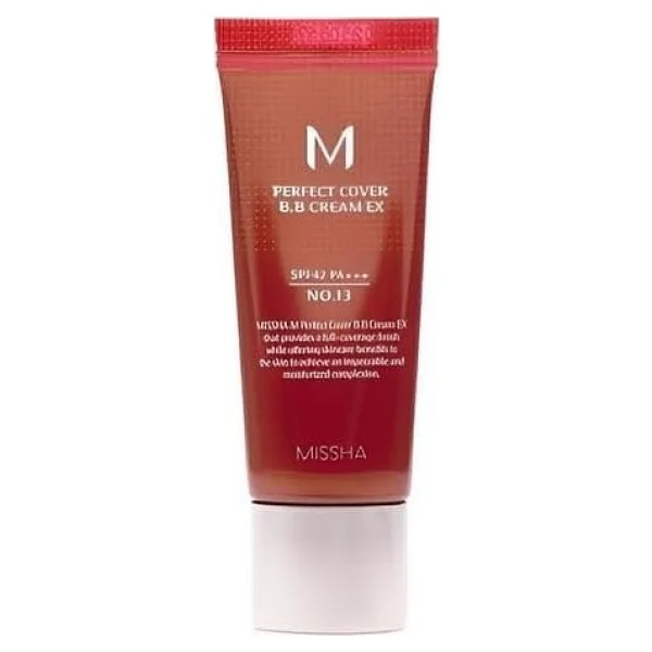 Missha M Perfect Cover Ex No. 13 Bright Beige Spf 42 Pa+++ 20 Ml Bb Krem - Görsel 2