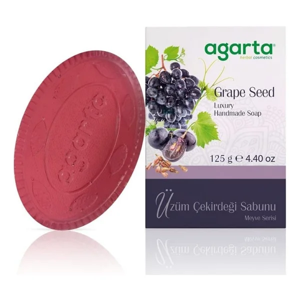 Agarta Doğal Meyve Bahçesi Üzüm Çekirdeği 125 Gr Sabun - Görsel 2