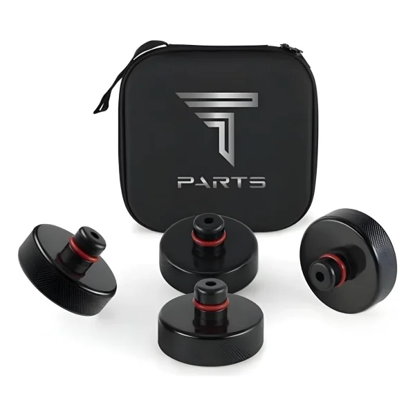 T Parts Tesla Model S X 3 Y Juniper/Standart Uyumlu Lift Takozu Seti, Tesla Model S X 3 Y Lift Takoz Takımı, Takoz, Batarya Koruyucu Lift Takozu Seti Alt Panel Koruma (4 Adet) - Görsel 2