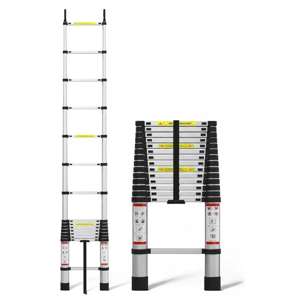 Robo Paslanmaz Çelik Katlanır Merdiven 3.1 Metre - Görsel 2