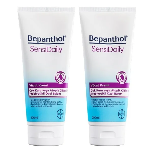 Bepanthol Sensidaily 200 Ml 2 Adet Vücut Kremi - Görsel 2