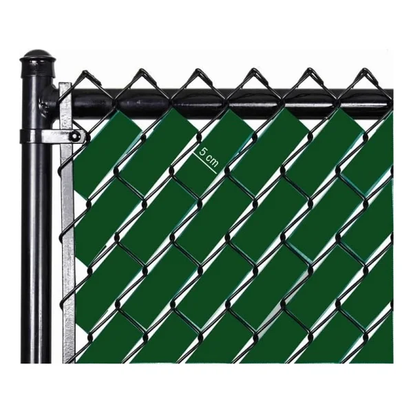Örgü Tel Koruma, Kapatma, Gizlilik Bantları, Pvc Çit Şeridi (50 Metre) (5cm, Yeşil) - Görsel 2