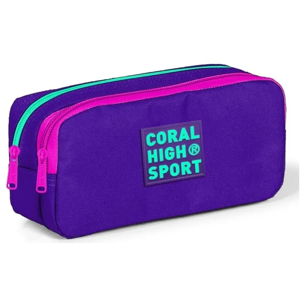 Coral High 22269 Sport Lavanta Mor 2 Bölmeli Kalemlik - Görsel 2