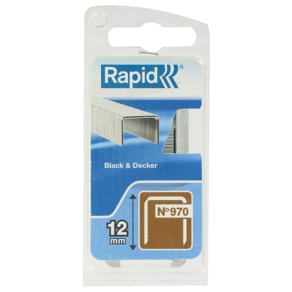 Rapid Zımba Teli Tip 970, 12 Mm Zımba, 672 Adet, Düz Tel Kıskaç, Black & Decker El Ve Elektrikli Zımba İçin - Görsel 2
