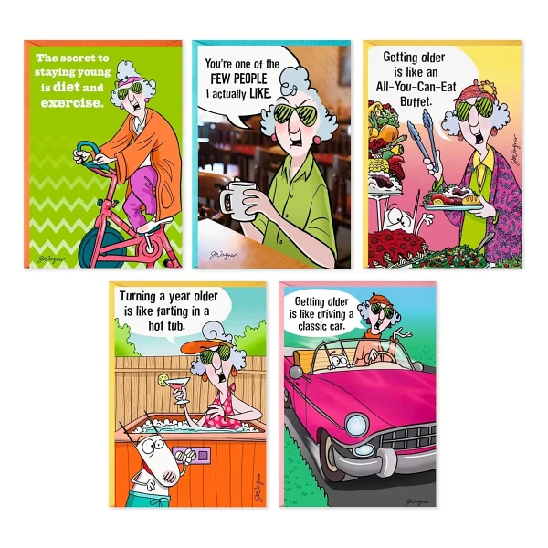 Hallmark Maxine Komik Doğum Günü Kartı Çeşitleri (Zarflı 5 Kart) - Görsel 2