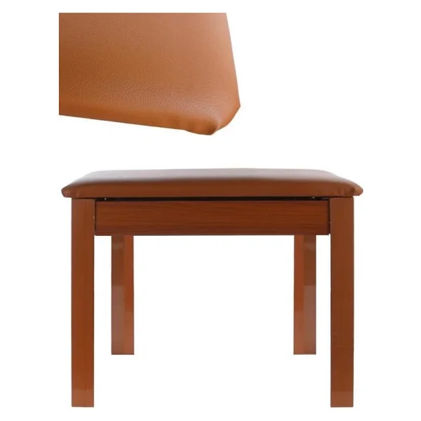 Midex Tbx-144or Üst Kalite Piyano Taburesi Gizli Bölmeli Turuncu Renk (32x54x48) - Görsel 2