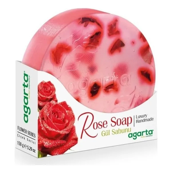 Agarta El Yapımı Doğal Gül Sabunu 150 Gr - Görsel 2