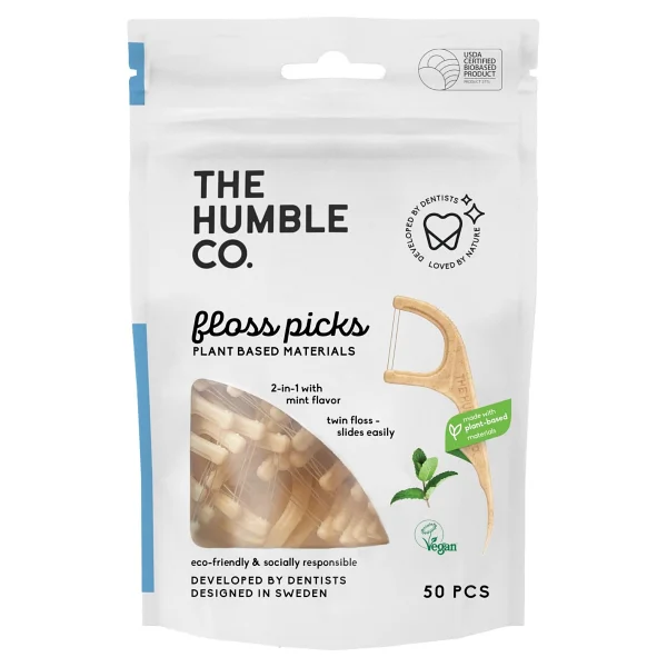 The Humble Co. Nane Aromalı 50'li Kürdanlı Diş İpi - Görsel 2