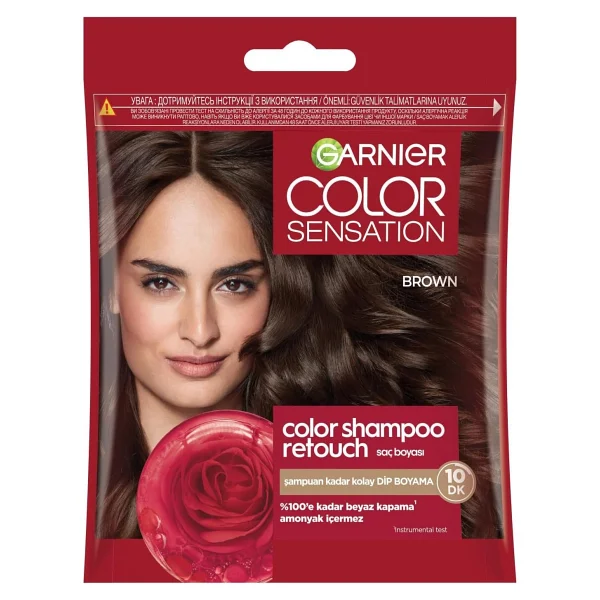 Garnier Color Shampoo Retouch 4.0 Brown Saç Boyası - Görsel 2