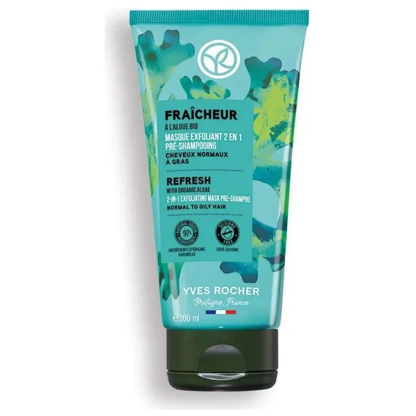 Yves Rocher Arındırıcı 2si1 Arada Peeling ve Maske - Yağlı Saçlar / Pure Detox - Vegan -200ml - Görsel 3