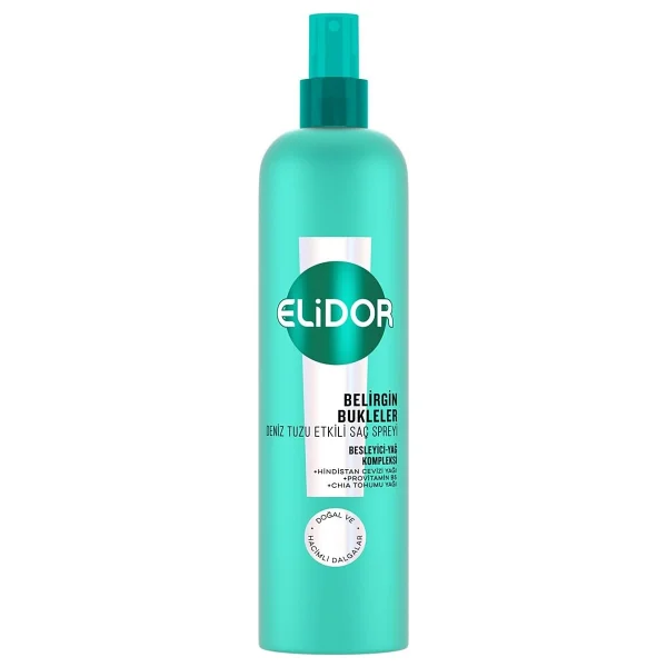 Elidor Belirgin Bukleler Deniz Tuzu Etkili 190 Ml Saç Spreyi - Görsel 2