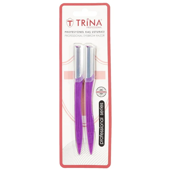 Trina Profesyonel Çelik 2'li Kaş Usturası - Görsel 2