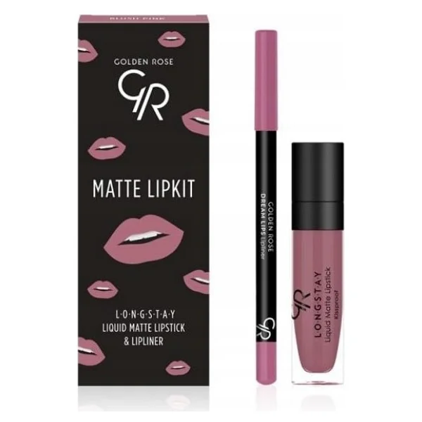 Golden Rose Matte Lip Kit Blush Pink - Görsel 2
