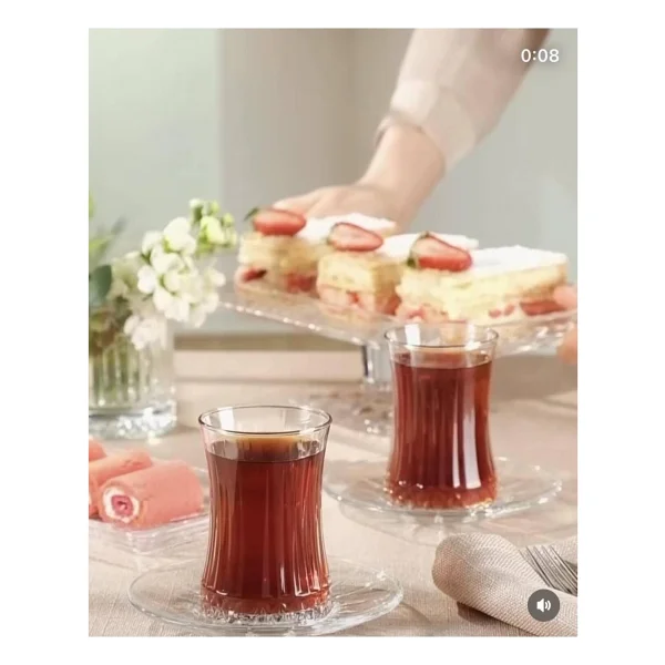 Paşabahçe Elysia Çay Bardağı Çay Takımı Seti 12 Parça Çay Seti 6 Kişilik - Görsel 2