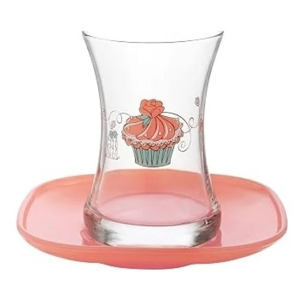 Lav Cupcake Mini 12'li Çay Seti - Görsel 2