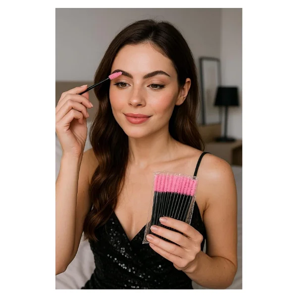 Kaş Ve Kirpik Tarama Fırçası 50'li Kalıcı Makyaj, Microblading, Kirpik Lifting - Görsel 2