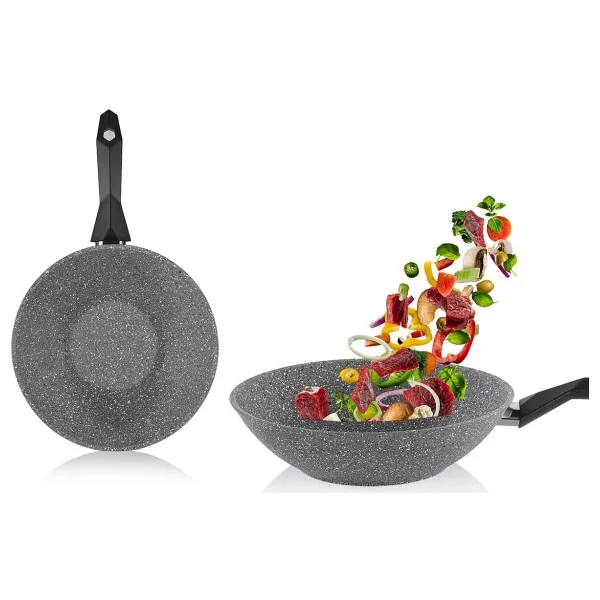 Schafer Cory 28 Cm Granit Wok Tava - Görsel 2