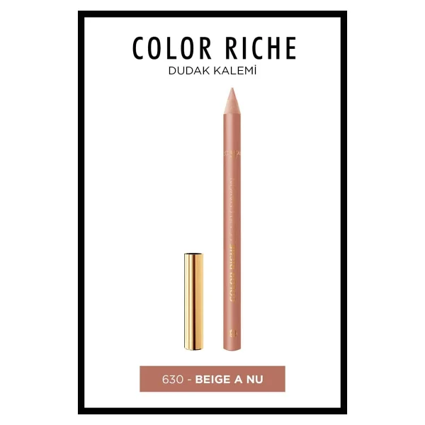 L'oreal Paris Color Riche 630 Beige A Nu Dudak Kalemi - Görsel 2