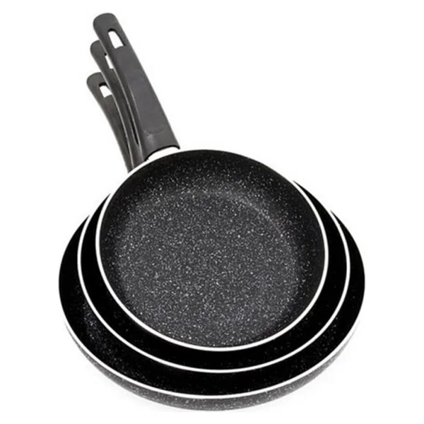 Mehtap 3lü Granit Tava Seti 18-22-26cm - Görsel 2