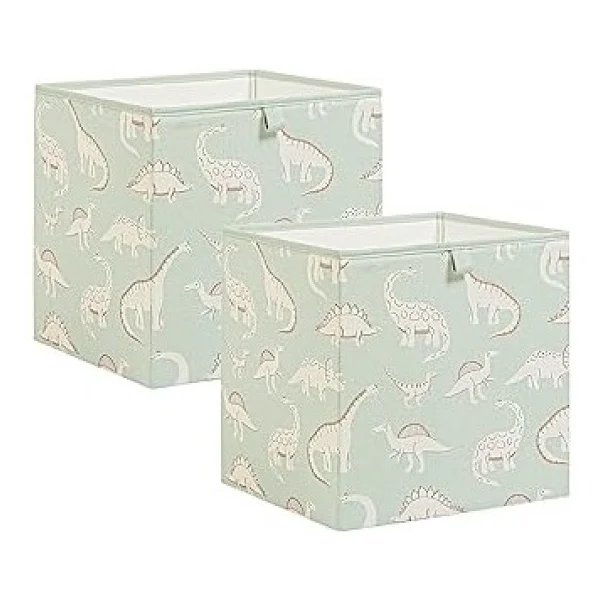 Ocean Home Textile 2'li Çocuk Odası Dinozor Kutu Set 33 X 30 X 33 Cm - Görsel 2