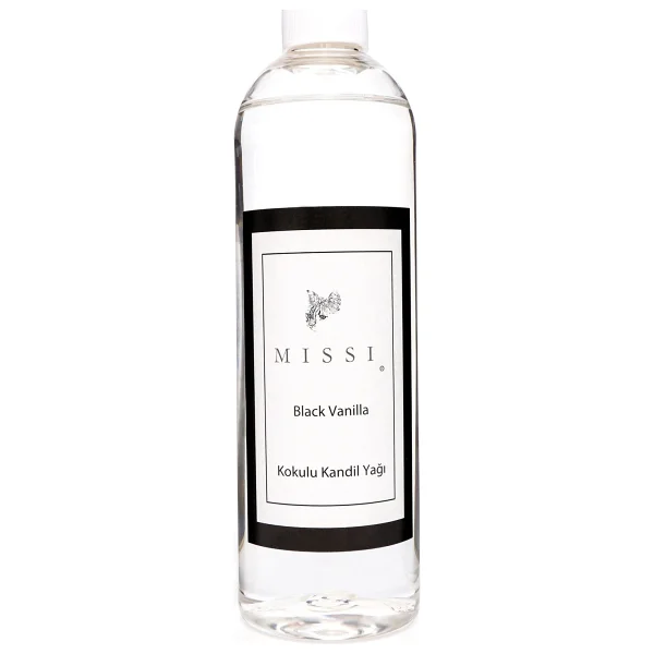 400 Ml Black Vanilya Kokulu Kandil Yağı - Görsel 2