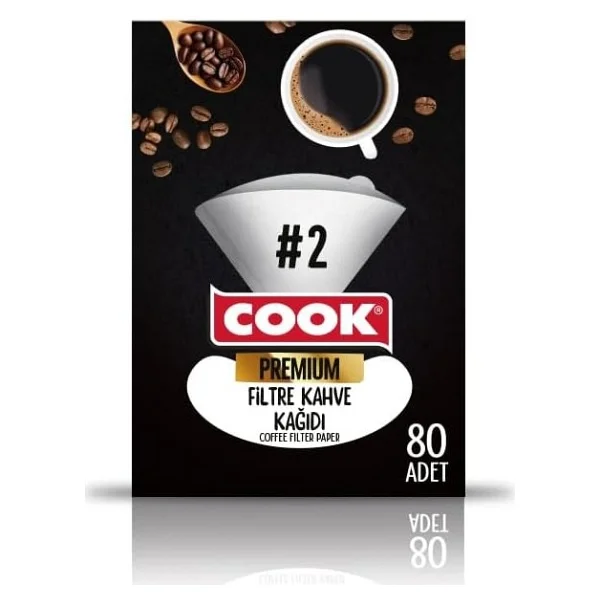 Cook Premium Filtre Kahve Kağıdı 80'li Ebat 2 - Görsel 2