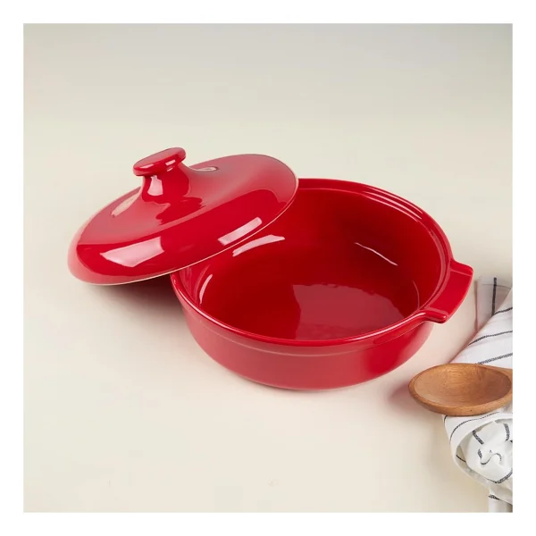 Aryıldız Elissa Kırmızı 29 cm Kapaklı Fırın Kabı - Görsel 7