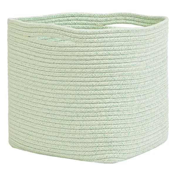 Ocean Home Textile Mint Kırçıllı Pamuklu Sepet 30 X 30 X 30 Cm - Görsel 2