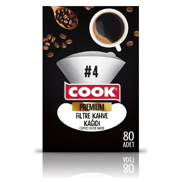 Cook Premium Filtre Kahve Kağıdı 80'li Ebat 4 - Görsel 2