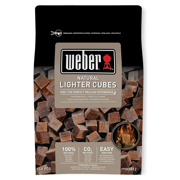 Weber 17612 - Cubetti accendifuoco 48 pastiglie sul Marrone - Görsel 6