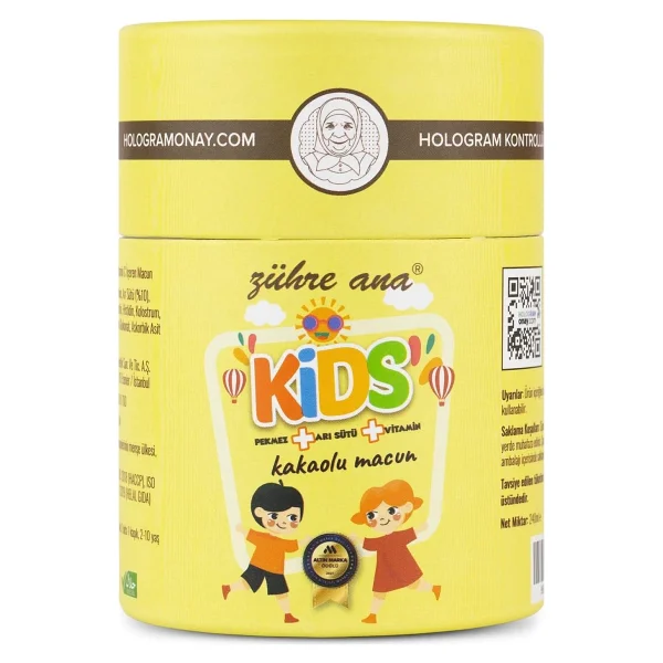 Zühre Ana Kids Çocuklar Için Özel - Arı Sütü, Pekmez, Bal Ve Vitamin Katkılı Kakaolu Macun - Görsel 2