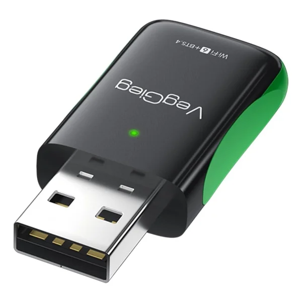 Veggieg 1100 Mbps Dual Band Wi-Fi 6 Alıcı Ve Bluetooth 5.4 Adaptör Mini USB Dongle - Görsel 2