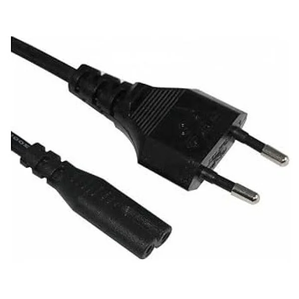 Teyp Fişi - Notebook Adaptör Işıldak Power Güç Kablosu 2 Pin - Görsel 2