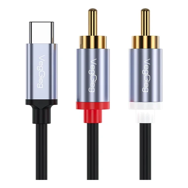Veggieg USB Type-C To 2 Rca Ses Kablosu 3 Metre - Görsel 2