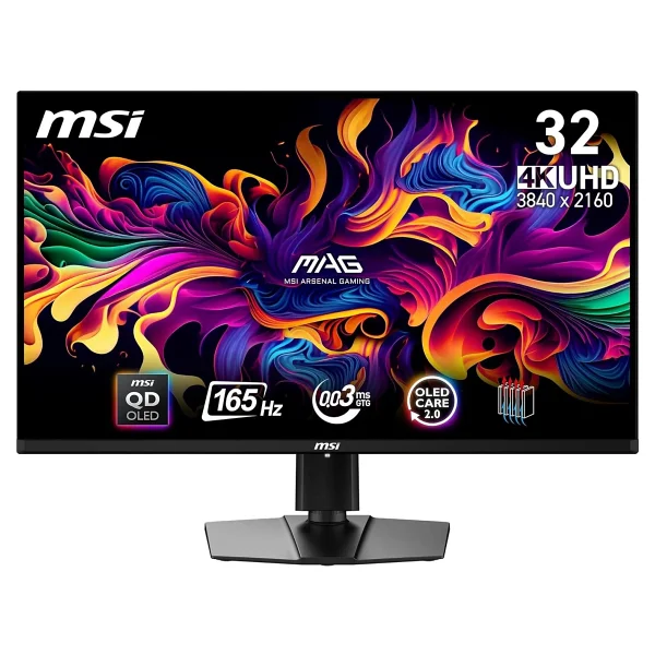 Msı Mag 321up Qd-OLED 31.5" 0.03 Ms 4K 165 Hz OLED Oyuncu Monitörü - Görsel 2